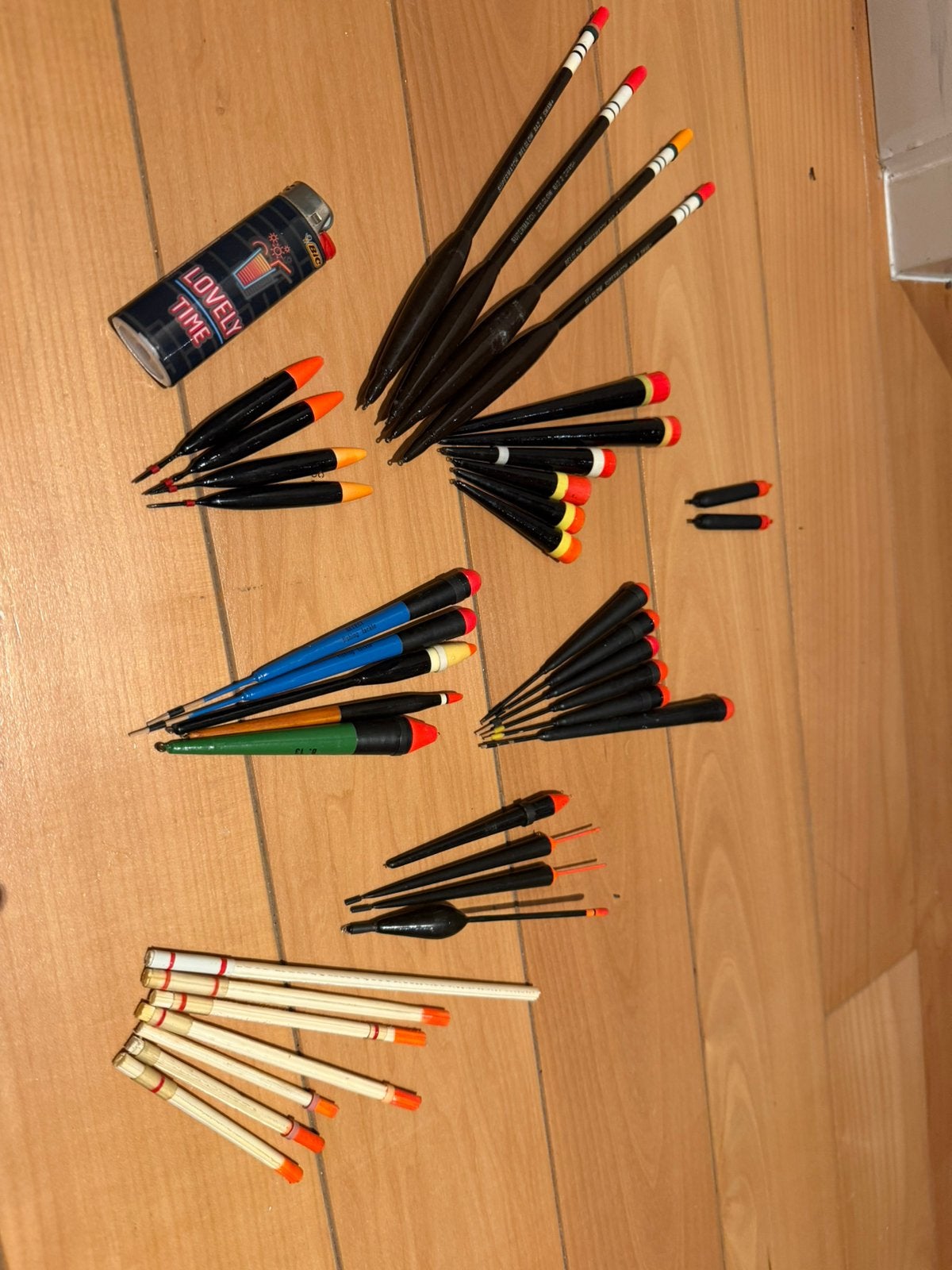 Dobbers voor de Karper, Zeelt en Brasem 38 stuks handgemaakt, Ophalen of Verzenden, Zo goed als nieuw