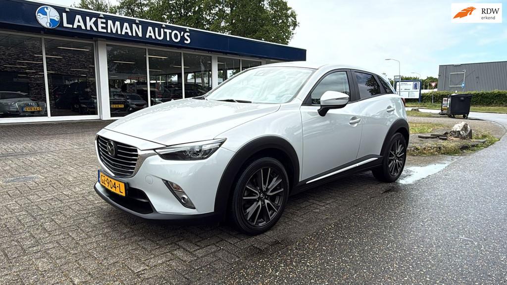 Mazda CX-3 2.0 SkyActiv-G 120 GT-M Automaat Carplay Huurkoop, Auto's, 1998 cc, Euro 6, 4 cilinders, Wit