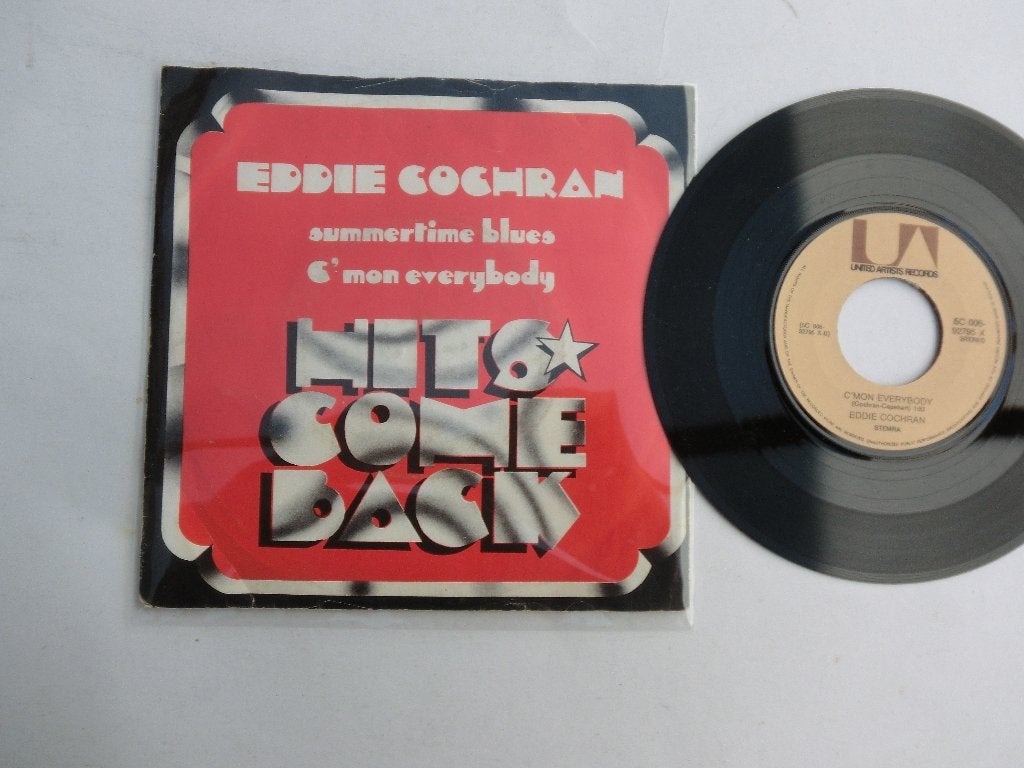 Eddie Cochran Summertime blues /C'mon everybody, Ophalen of Verzenden, Zo goed als nieuw, 7 inch, Pop