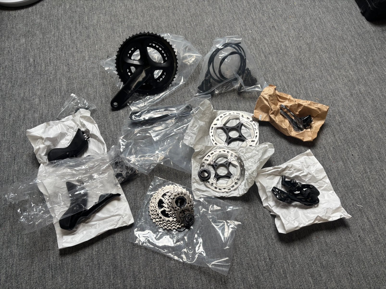 Shimano 105 R7000 groepset, Ophalen of Verzenden, Zo goed als nieuw