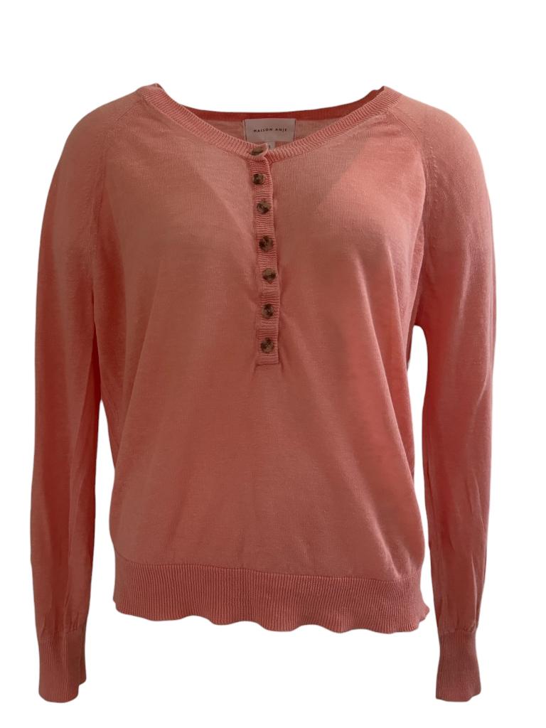 Maison Anje shirt lange mouw S, Kleding | Dames, Ophalen of Verzenden, Zo goed als nieuw, Lange mouw, Roze