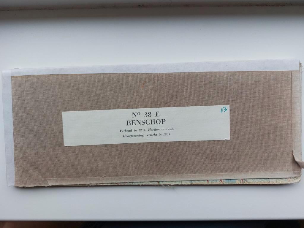 38E Stafkaart (1958)  Benschop met Ameide Willeskop De Lek, Boeken, Gelezen, Ophalen of Verzenden, Landkaart, 1800 tot 2000