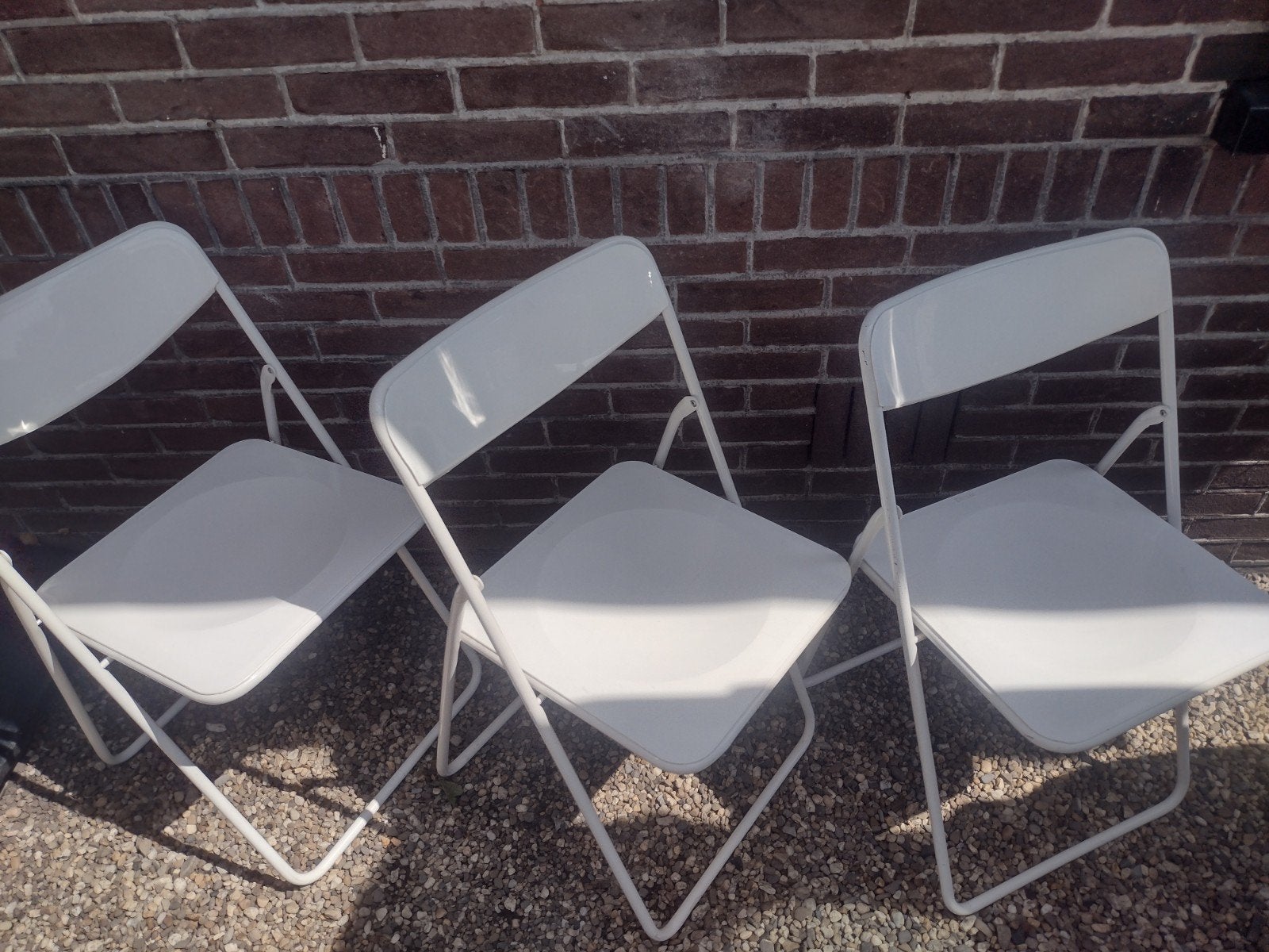 3x IKEA Niels Gammelgaard TED klapstoel - Wit, Huis en Inrichting, Contact.nl@ikea.com, Gebruikt, Drie, Wit