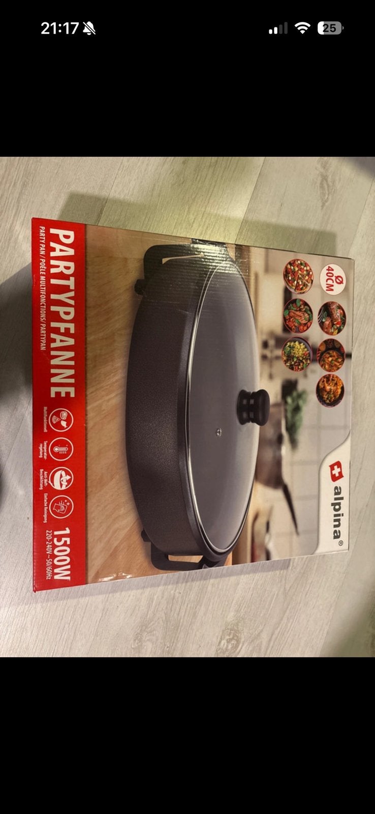 Partypan, Met deksel, Overige typen, Nieuw, Ophalen of Verzenden