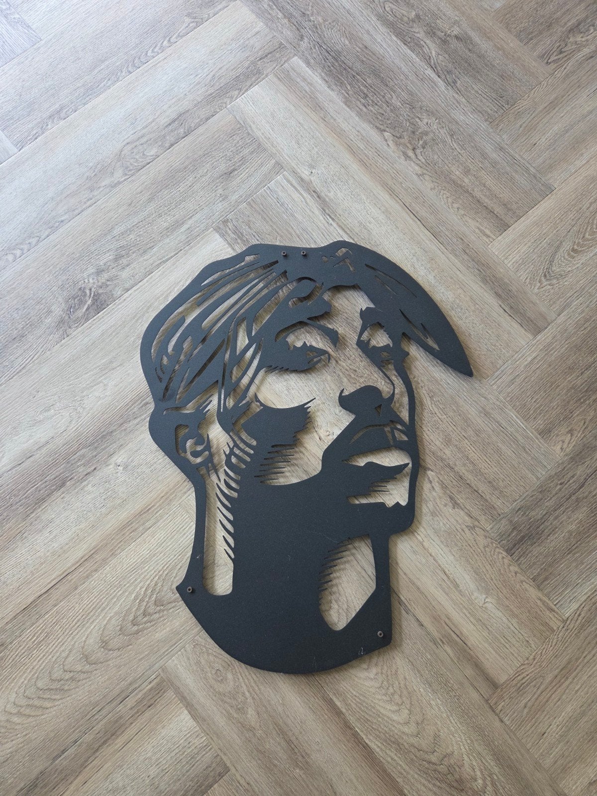 Foto 2 van metalen wanddecoratie 2Pac