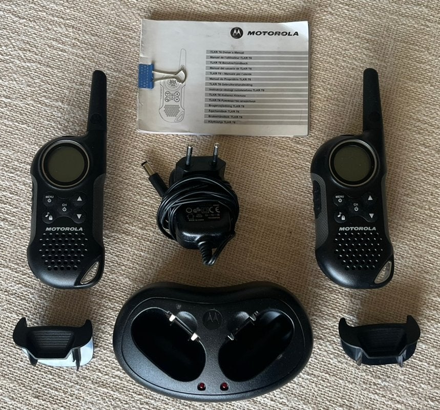 Motorola TLKR T6-walkietalkies (8km beriek) !!!, Ophalen of Verzenden, Zo goed als nieuw, 15 km of meer