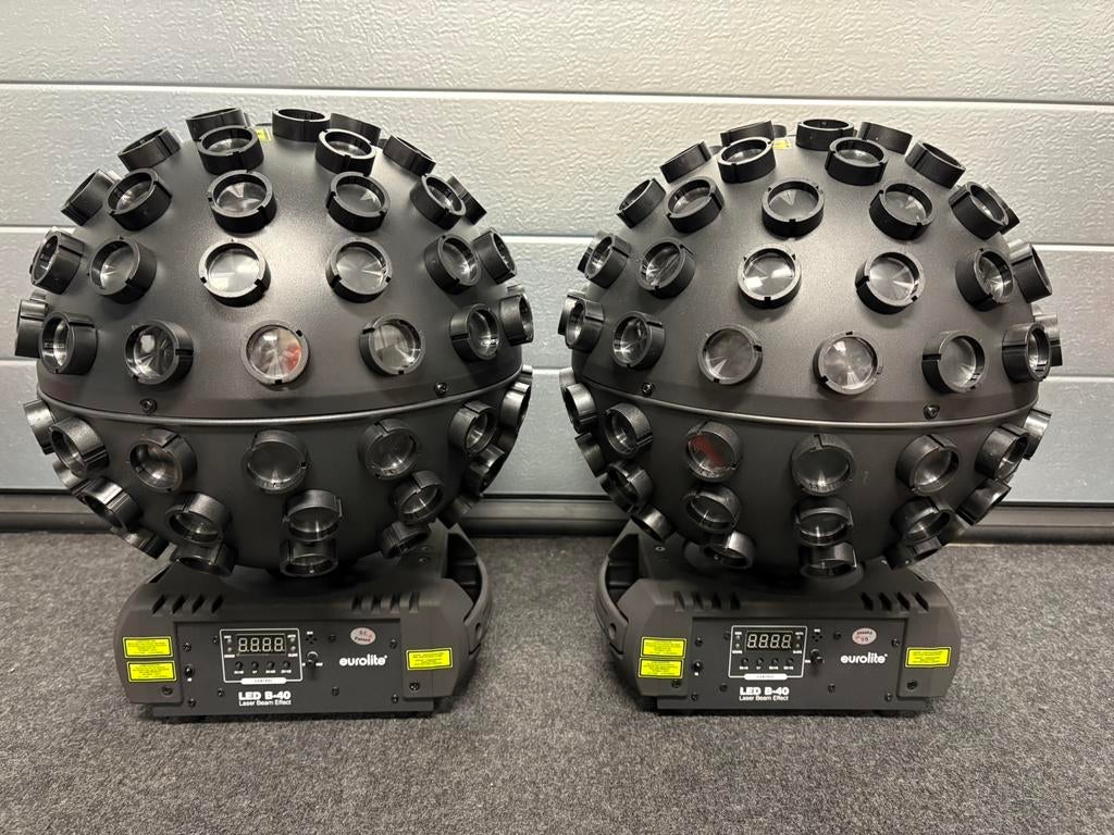 2 x Eurolite B-40 Eurolite LED B-40 Laser Beam effect, Ophalen, Zo goed als nieuw, Licht