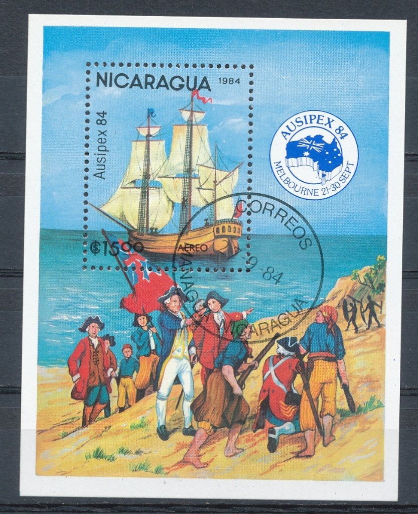 Nicaraqua 1984 M2541 blok 161 gest., Ophalen of Verzenden, Gestempeld, Midden-Amerika