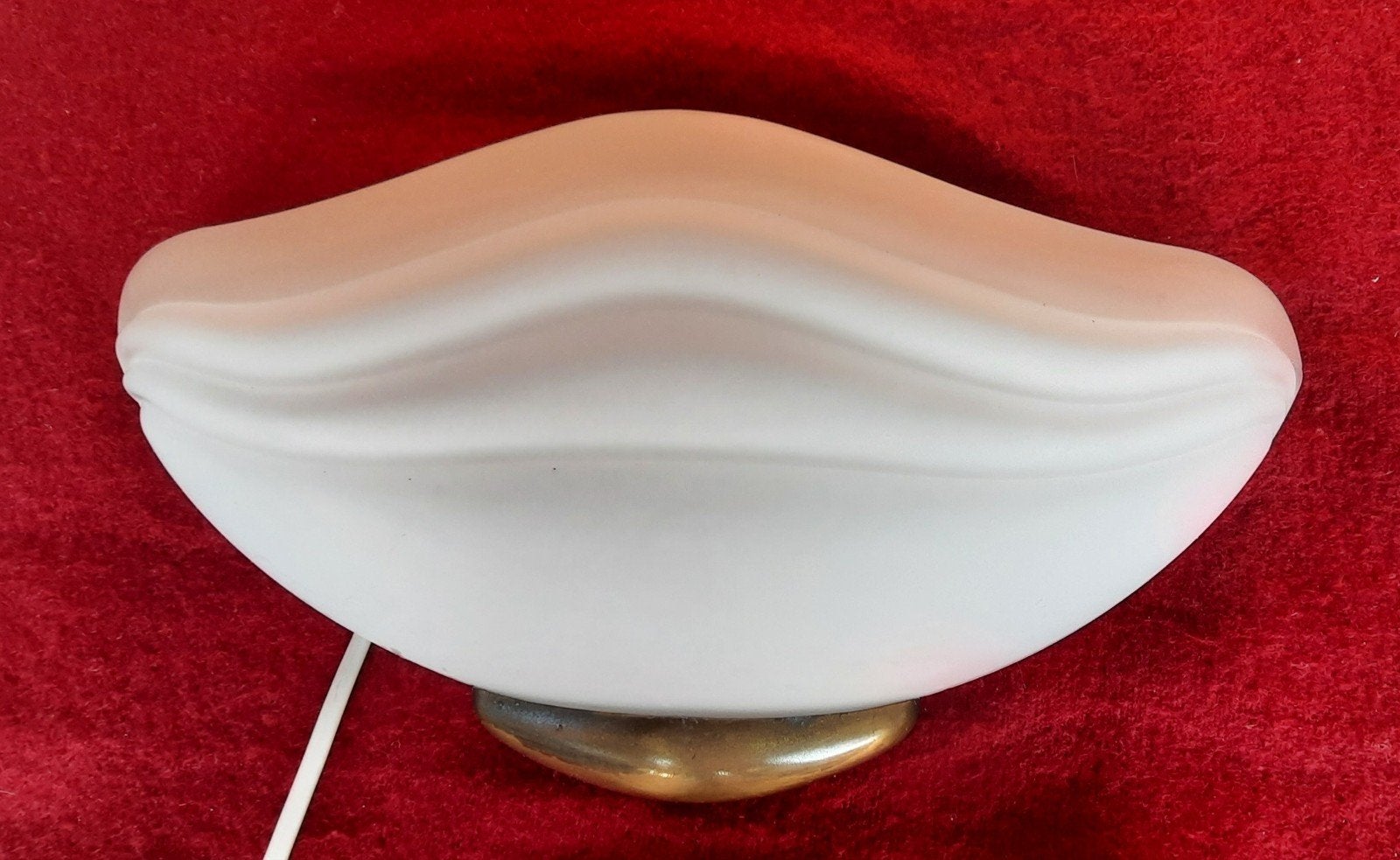 Wandlamp merk kemner italie jaren 80,lees de beschrijving, Ophalen of Verzenden, Zo goed als nieuw, Glas, Wit