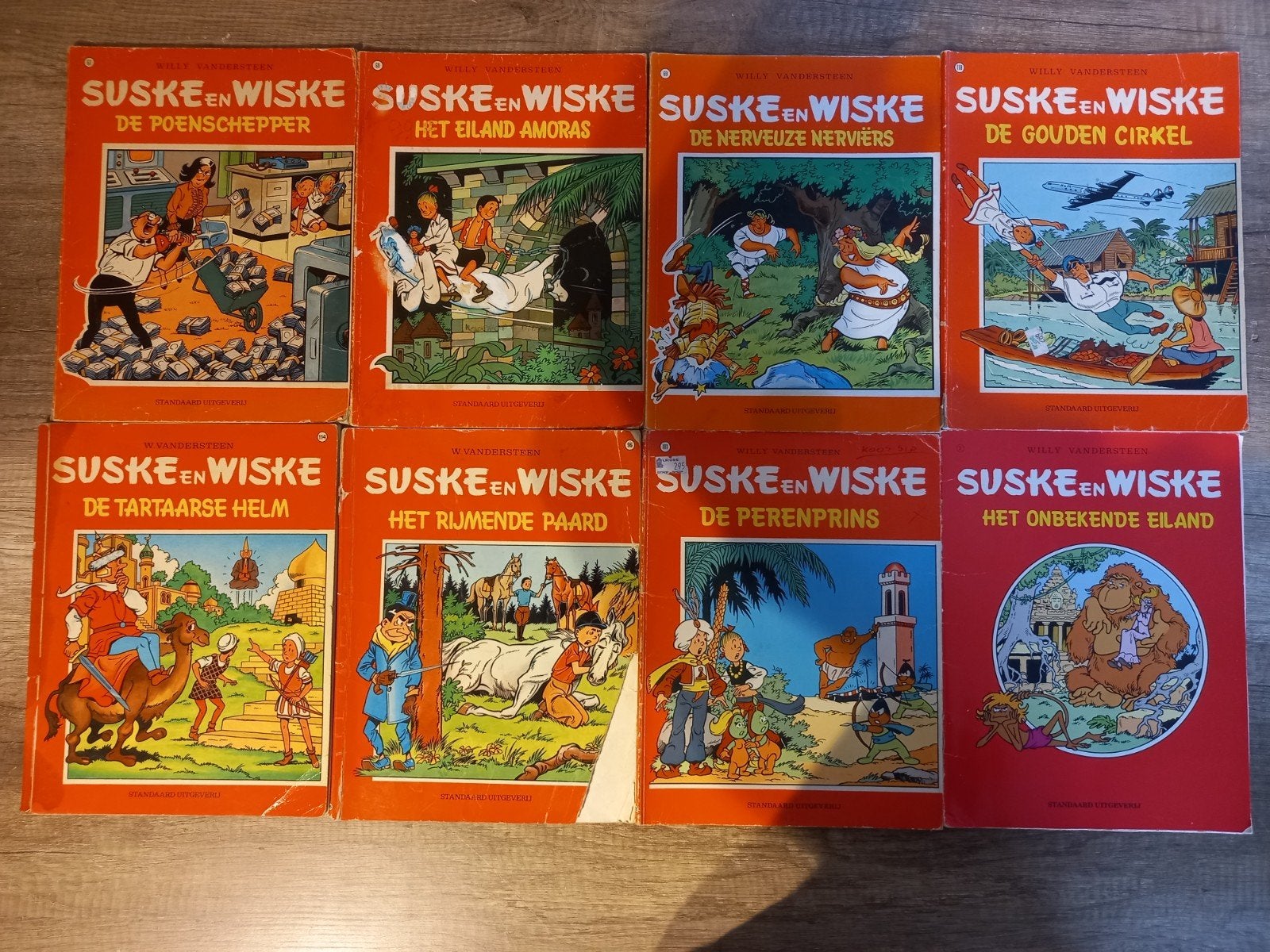 Suske en Wiske stripboeken - 8 delen, Boeken, Meerdere stripboeken, Verzenden, Gelezen, Willy Vandersteen