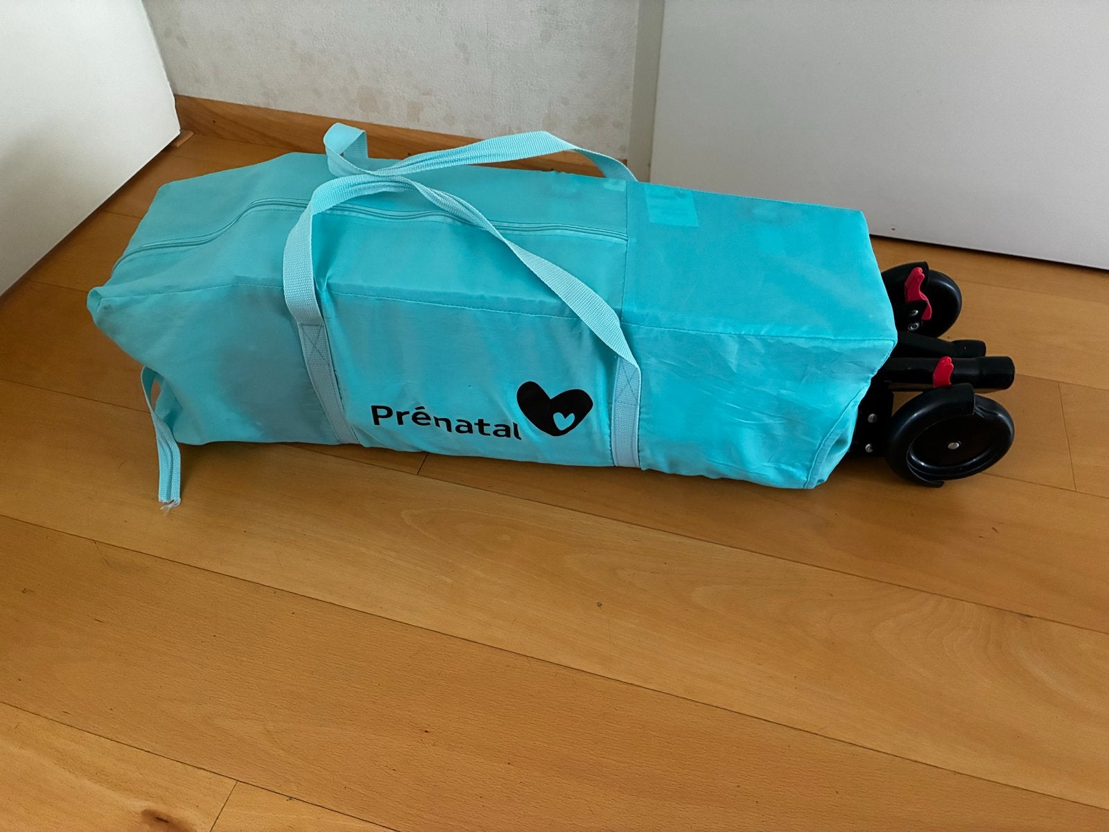 Opvouwbaar kinderbedje. Prénatal - turquoise, Ophalen, Gebruikt, Reisbedje
