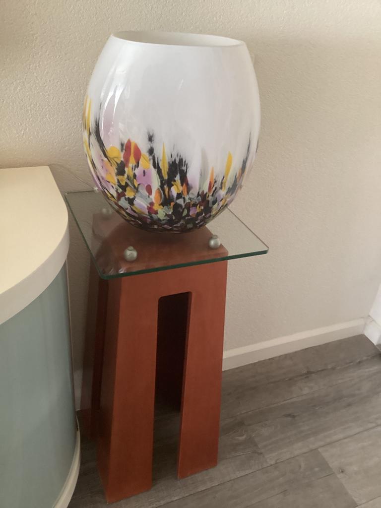 SCHITTERENDE ** MURANO **LAMP, Huis en Inrichting, Lampen | Tafellampen, Ophalen of Verzenden, Modern, Minder dan 50 cm, Glas