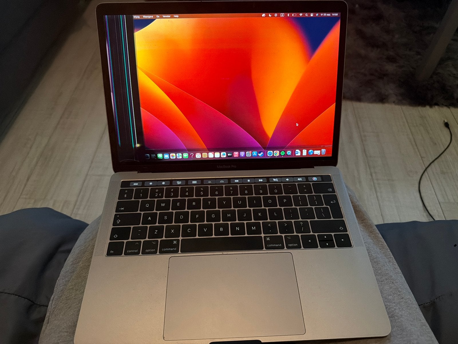 MacBook Pro 13-inch 2017 met defect scherm, Computers en Software, Qwerty, 8 GB, 13 inch, Niet werkend