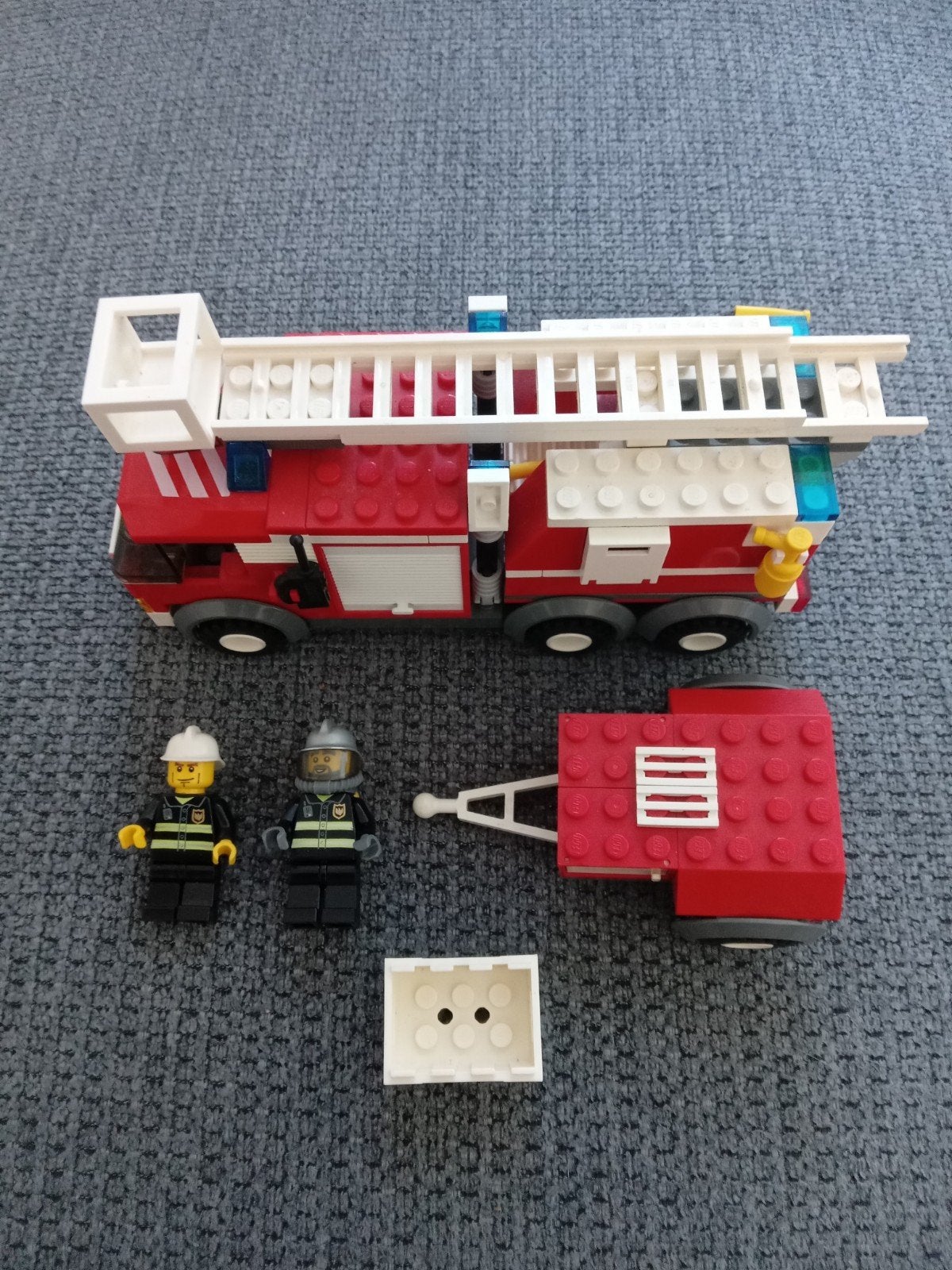 LEGO City 7239 brandweer ladderwagen, Inclusief minifiguren, Lego, Ophalen of Verzenden, City