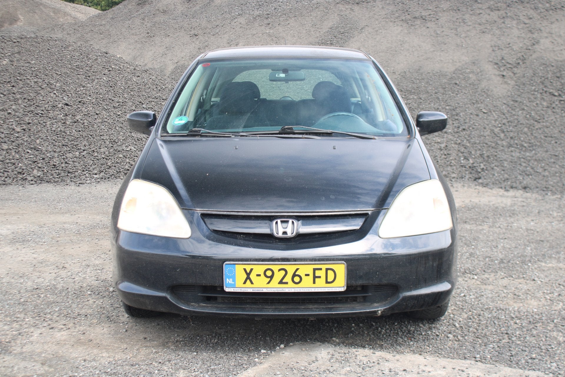Honda Civic 1.4i S Inruilkoopje (bj 2000), Auto's, Voorwielaandrijving, Zwart, 1396 cc, Zwart