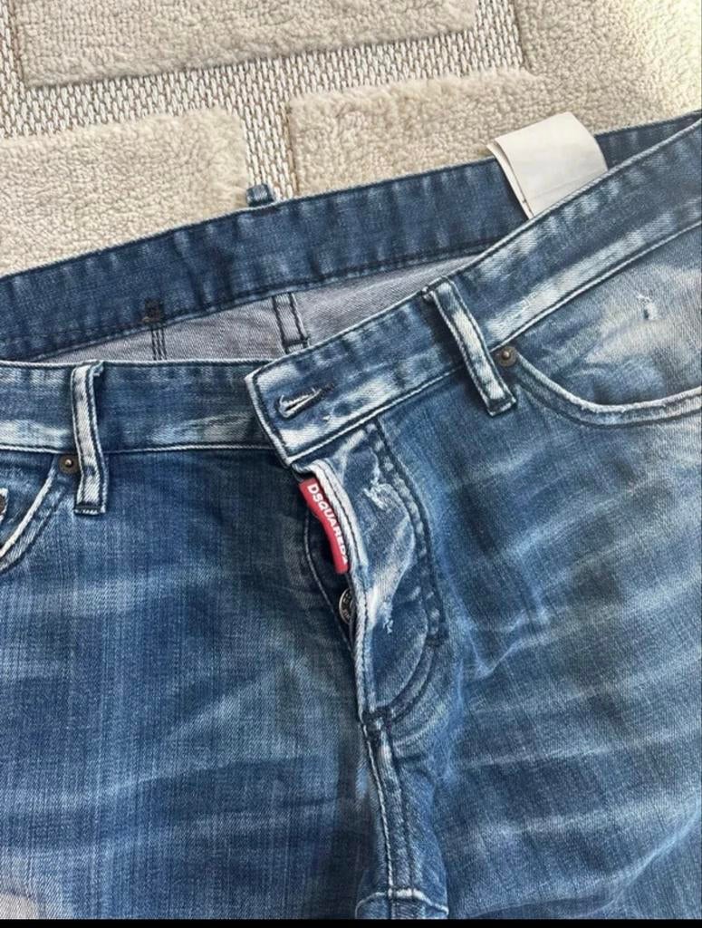 Dsquared2 Jeans Heren €35,-, Ophalen of Verzenden, Gedragen, Blauw, W33 - W34 (confectie 48/50)