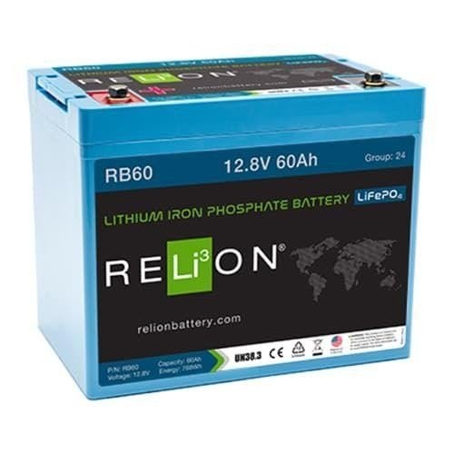 Relion RB60 Lifepo4 accu 12 volt 60ah Nieuw!, Ecobat, Ophalen of Verzenden, Rotterdam, Info@ecobat.nl