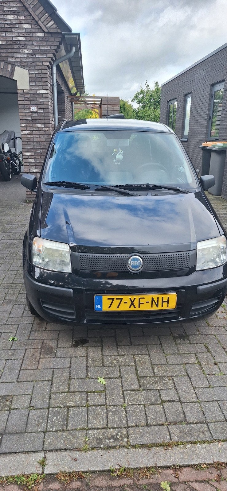Fiat Panda 1.1 40KW 2007 Zwart, Auto's, Fiat, Voorwielaandrijving, Stof, 54 pk, Zwart