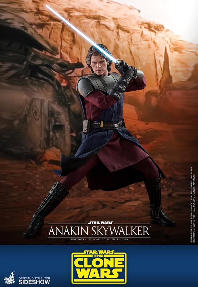 Anakin Skywalker Hot Toys Clone Wars Figuur, Verzamelen, Star Wars, Ophalen of Verzenden, Zo goed als nieuw