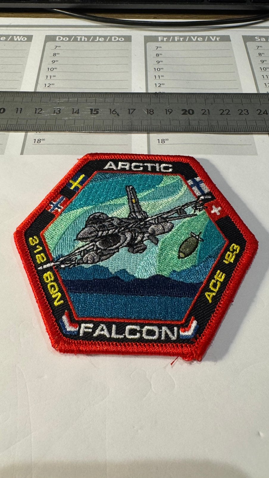 Patch luchtmacht klu 312 squadron, Verzamelen, Ophalen of Verzenden, Zo goed als nieuw, Patch, Badge of Embleem