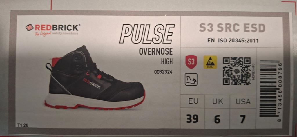 NIEUWE Redbrick Pulse Hoog S3 SRC ESD Veiligheidsschoenen, Ophalen of Verzenden, Nieuw