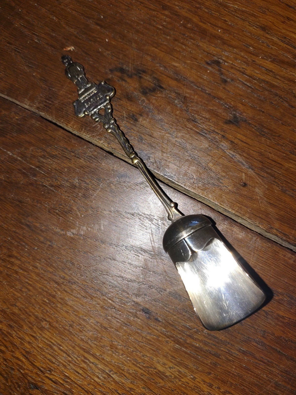 Antiek wsuikerschepje met Bartje figuur, Ophalen of Verzenden
