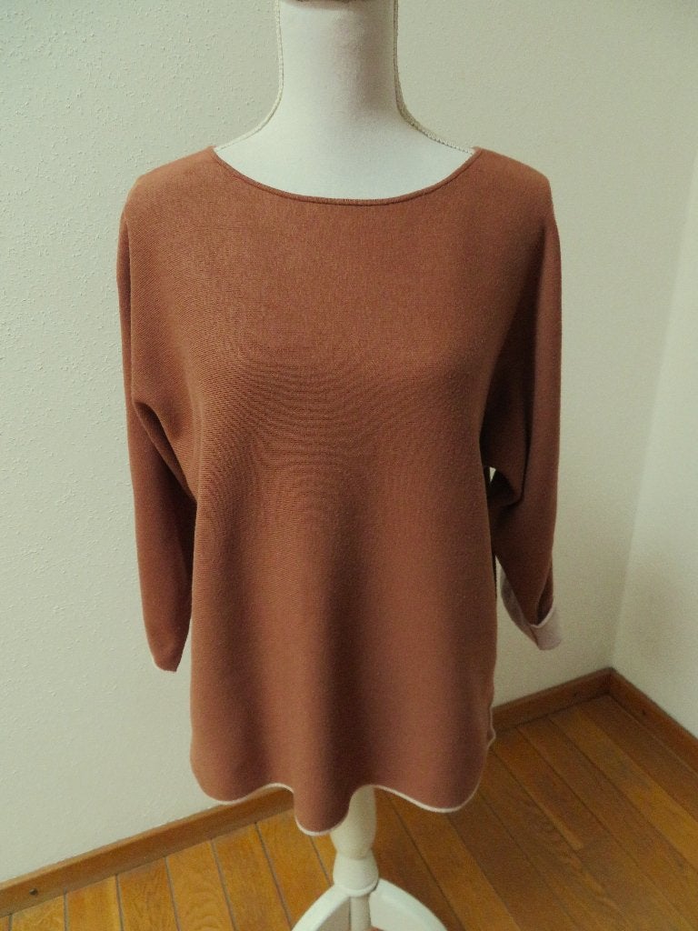 A55 TOM TAILOR aparte trui bruin beige L = 38/40, Kleding | Dames, Truien en Vesten, Maat 38/40 (M), Bruin, Zo goed als nieuw