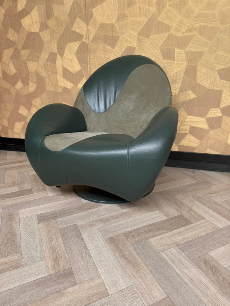 Leolux Posada Fauteuil, Ophalen of Verzenden, Zo goed als nieuw, 75 tot 100 cm, Leer