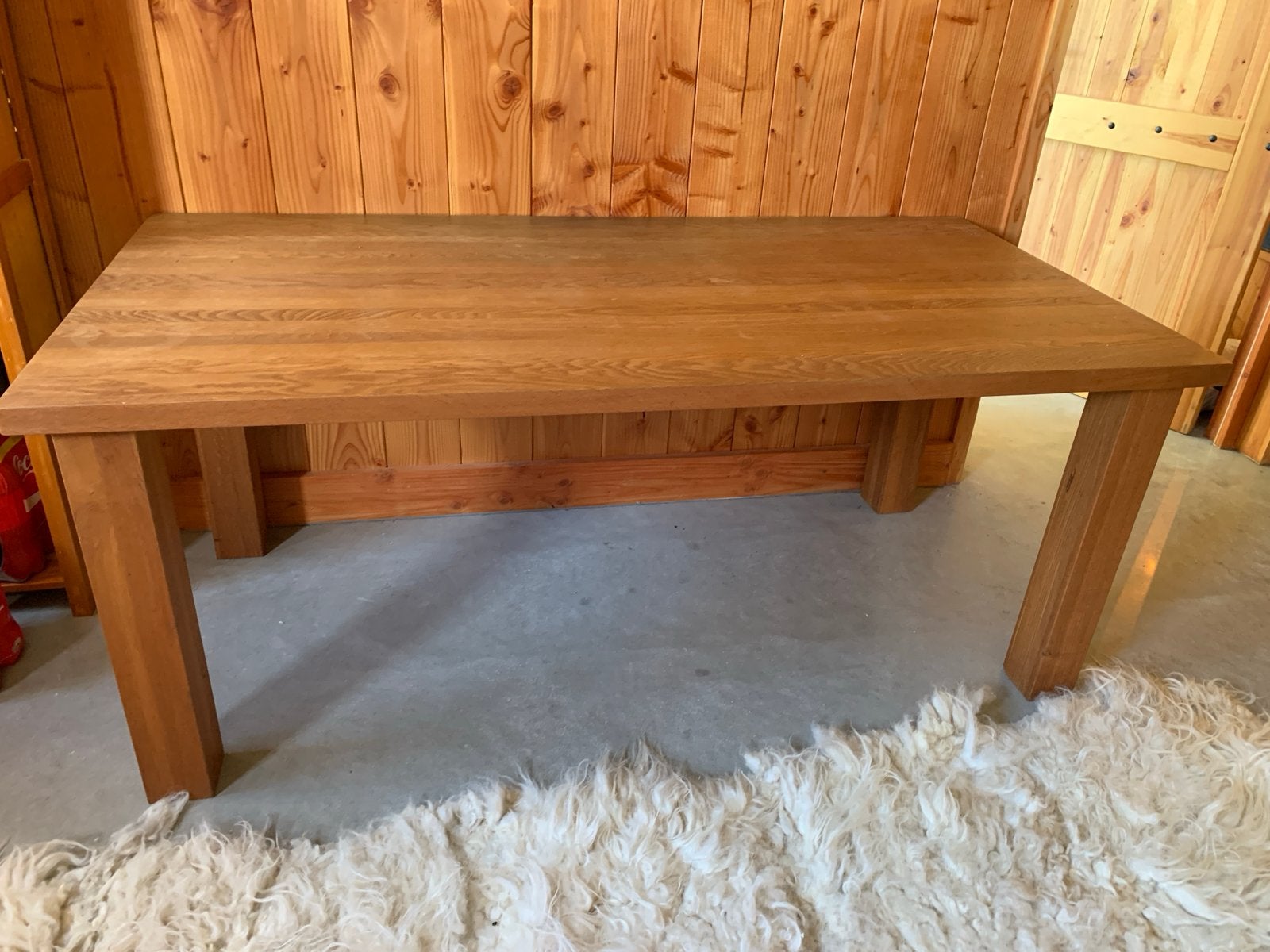 Eikenhouten eettafel Joop van Arnhem - Art of Living, Huis en Inrichting, Ophalen, Gebruikt, Eikenhout, 50 tot 100 cm