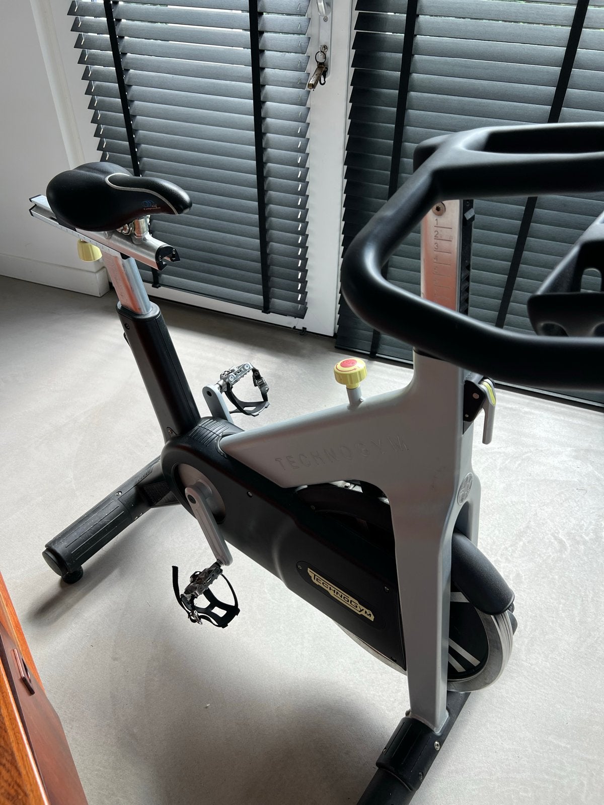 Technogym Indoor Cycle spinningfiets, Sport en Fitness, Ophalen, Gebruikt, Spinningfiets, Metaal