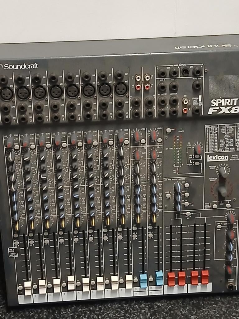 Soundcraft Spirit FX8 Mengpaneel - Gebruikt, Ophalen of Verzenden, Gebruikt, 10 tot 20 kanalen, Microfooningang