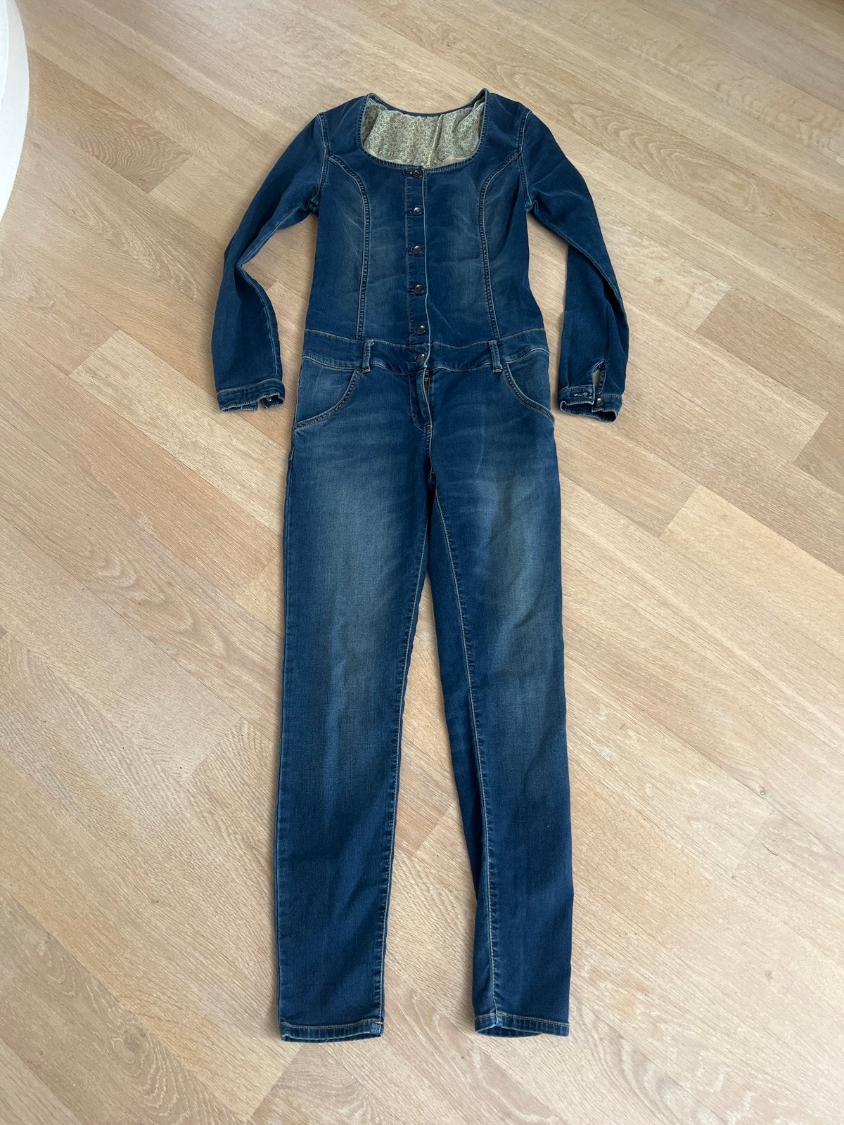 LTB spijker jumpsuit maat S, Verzenden, Gedragen, Maat 36 (S), Blauw