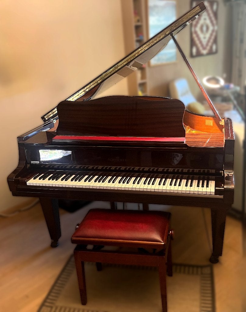Prachtige Schimmel vleugelpiano (1/2), Muziek en Instrumenten, Ophalen, Overige kleuren, Zo goed als nieuw, Hoogglans