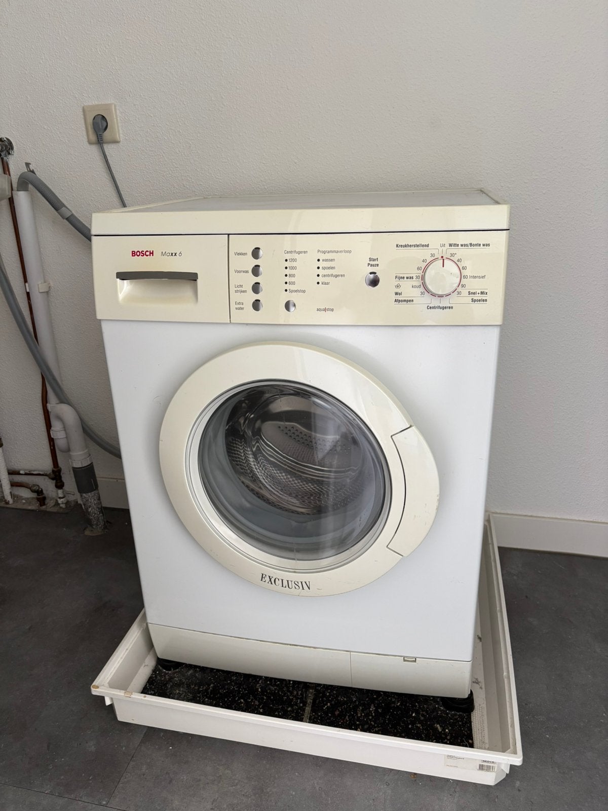 Gebruikte wasmachine, Witgoed en Apparatuur, Wasmachines, Ophalen, Zo goed als nieuw, 1200 tot 1600 toeren, 85 tot 90 cm