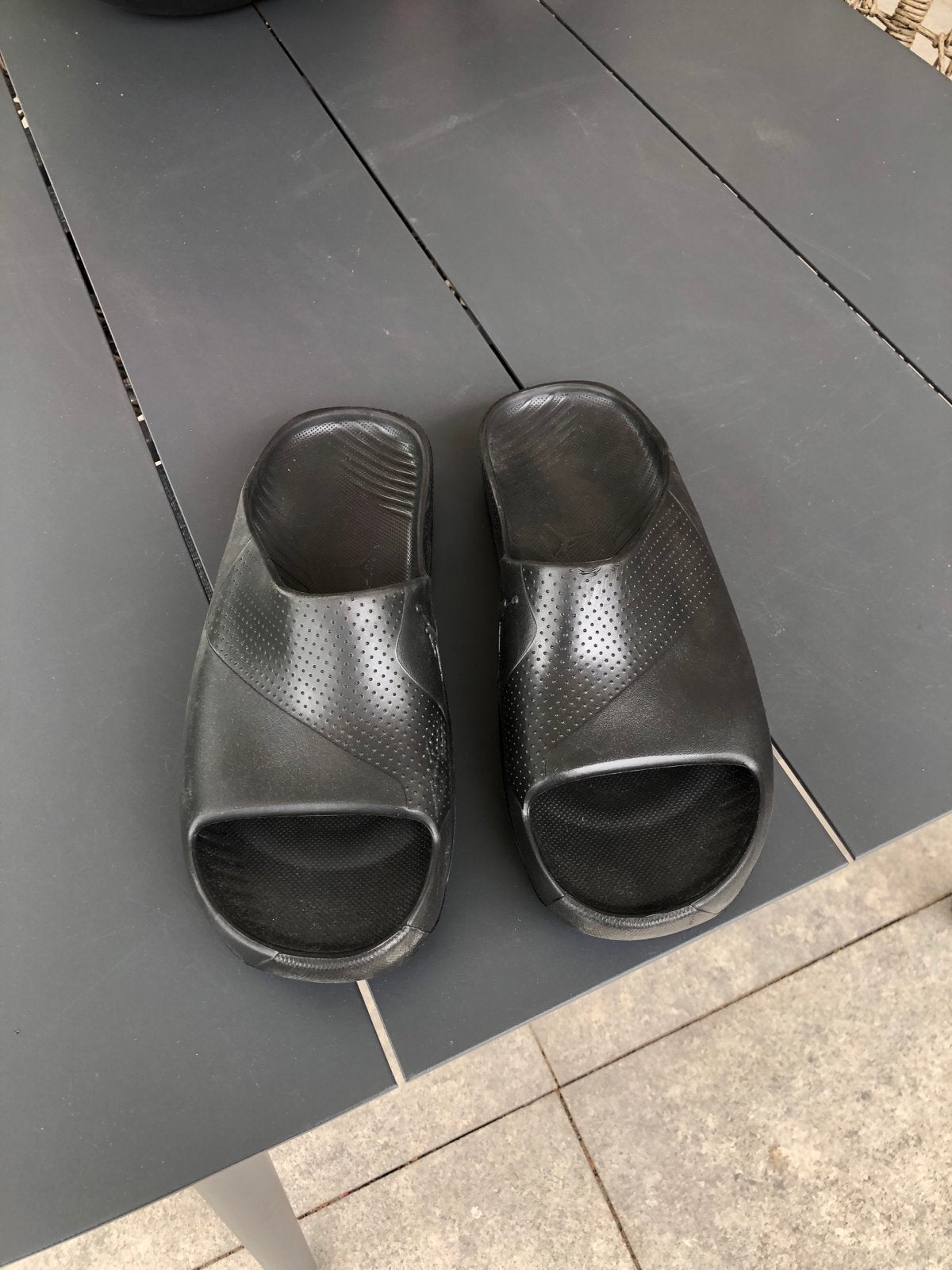 Michael  Air Jordan slippers - Zwart Nike, Ophalen of Verzenden, Gedragen, Zwart, Slippers