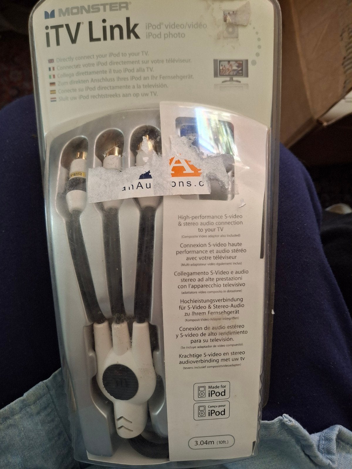 Monster iTV Link iPod Video/Audio Kabel - 3.04m, Ophalen of Verzenden, Nieuw, 2 tot 5 meter, Overige kabels
