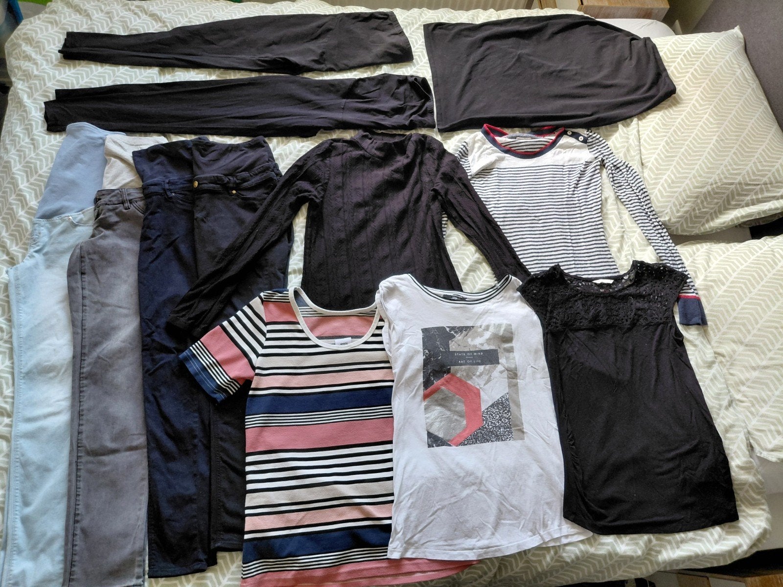 Mooi pakket zwangerschapskleding maat M/40, 21 items!, Overige typen, Meerkleurig, Gedragen, Ophalen