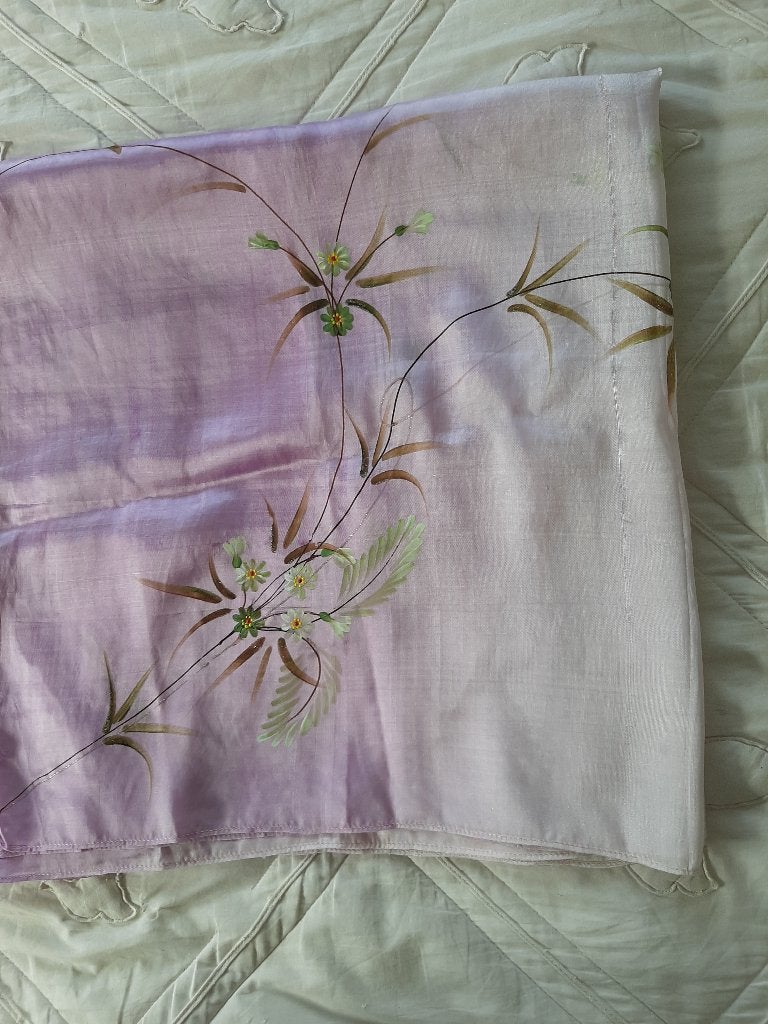 Handbeschilderde zijden sjaal, Ophalen of Verzenden, Nieuw, Maat 46/48 (XL) of groter, Sjaal