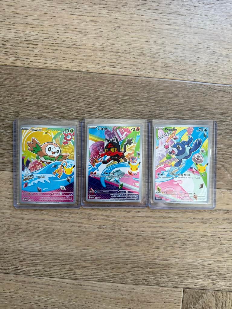 Pokémon TCG First Partner Pack Gen 7 (Alola) NM!, Ophalen of Verzenden, Zo goed als nieuw, Meerdere kaarten