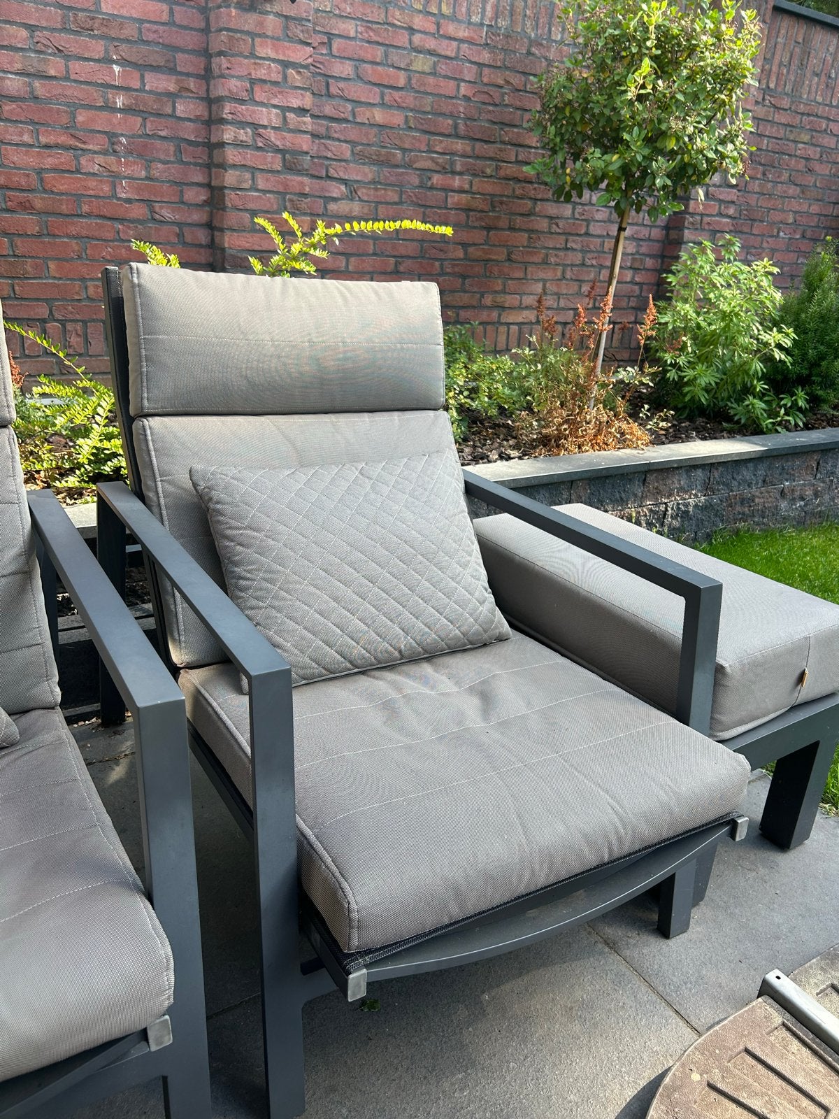 Gezocht: kussenset. Life Loungeset Bondi, Ophalen, Zo goed als nieuw, Aluminium, Verstelbaar