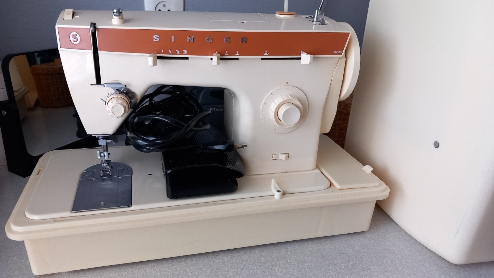 Singer naaimachine met kap - Vintage model, Ophalen, Gebruikt, Naaimachine, Singer