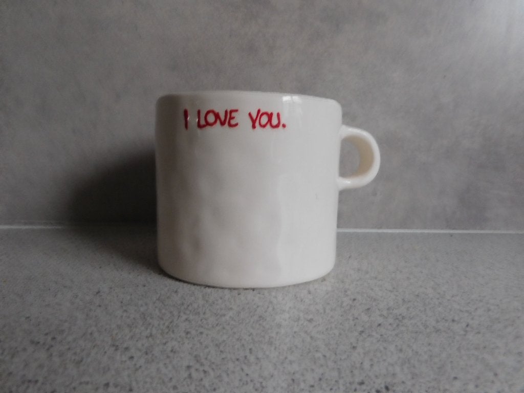 Mok 9x10 I Love You Anna + Nina, Ophalen of Verzenden, Zo goed als nieuw, Overige stijlen, Kop(pen) en/of Schotel(s)