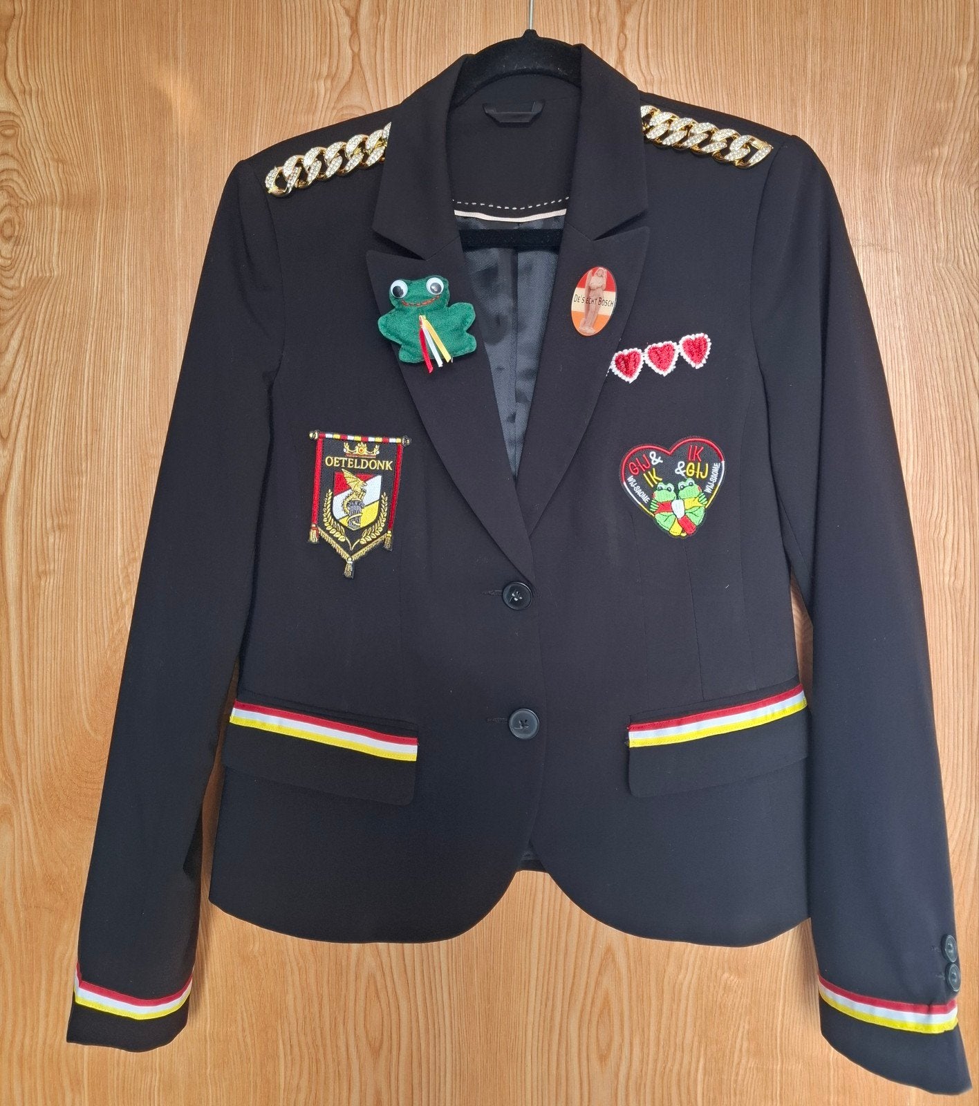 Oeteldonk jasje maat xs, Carnaval, Ophalen of Verzenden, Zo goed als nieuw, Kleding