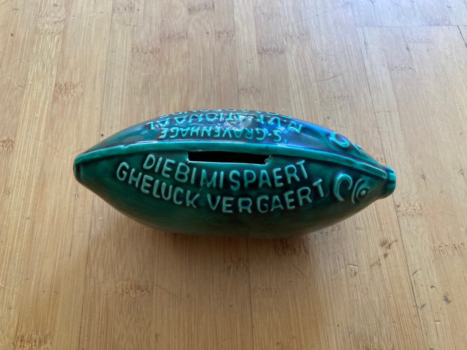 Spaarvarken n.v. Nationaal spaarfonds, Ophalen, Zo goed als nieuw, Steen, Aardewerk of Keramiek, Dier