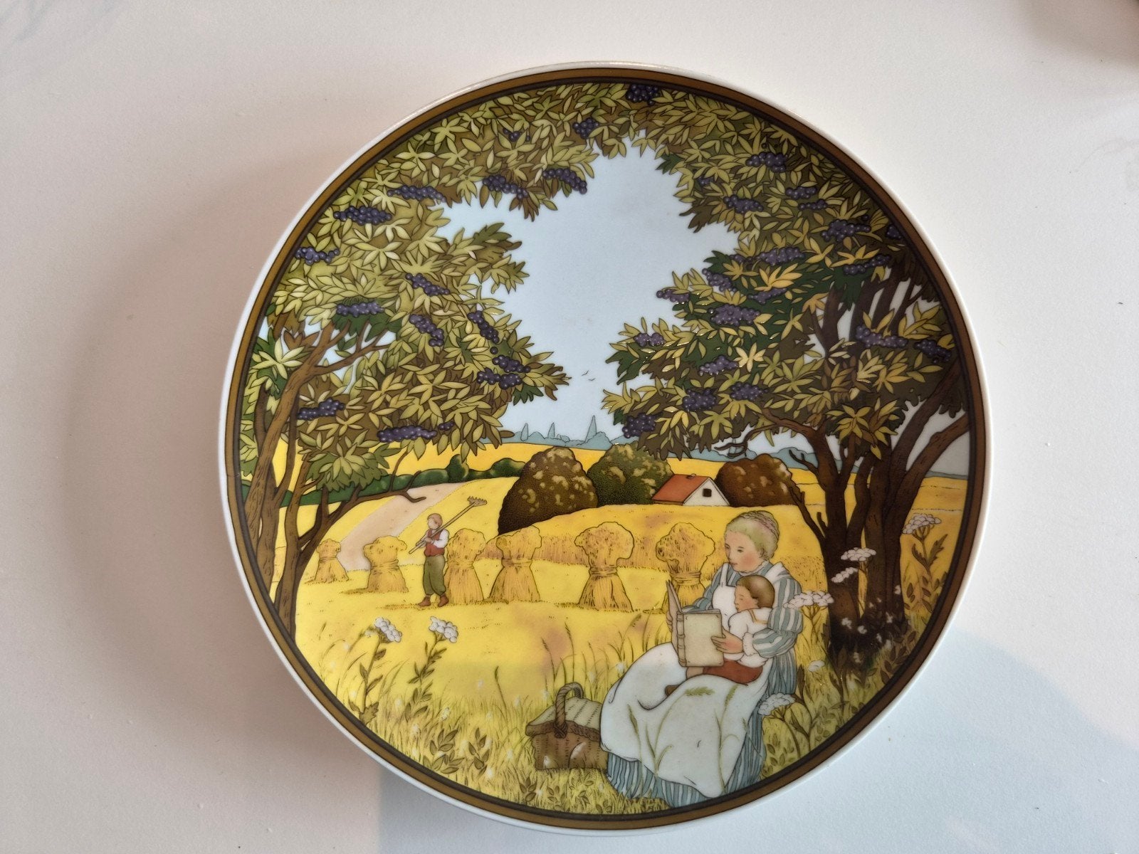 Heinrich Villeroy & Boch Kerstbord "De Herfst", Ophalen of Verzenden