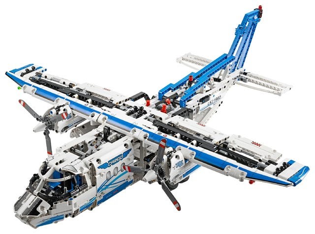 Lego Technic Vrachtvliegtuig - 42025 - gemotoriseerd, Ophalen, Gebruikt, Lego, Inclusief instructies