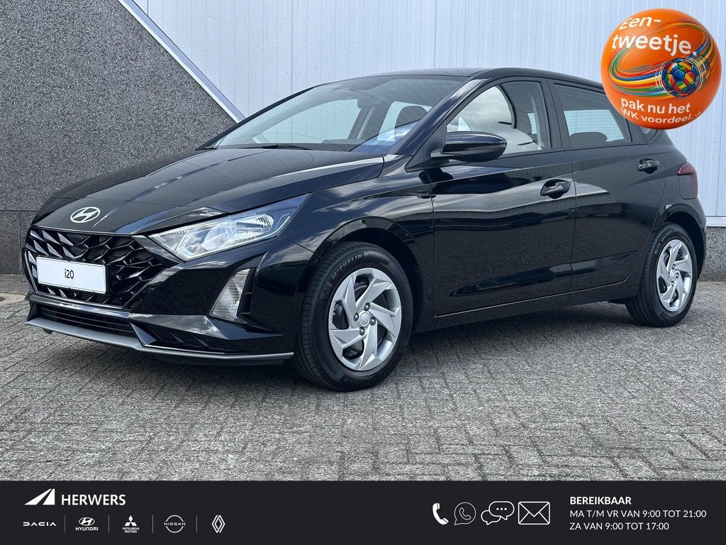 Hyundai i20 1.0 T-GDI E-Motion / €4000,- inruilvoordeel /, Voorwielaandrijving, Euro 6, 1045 kg, Zwart