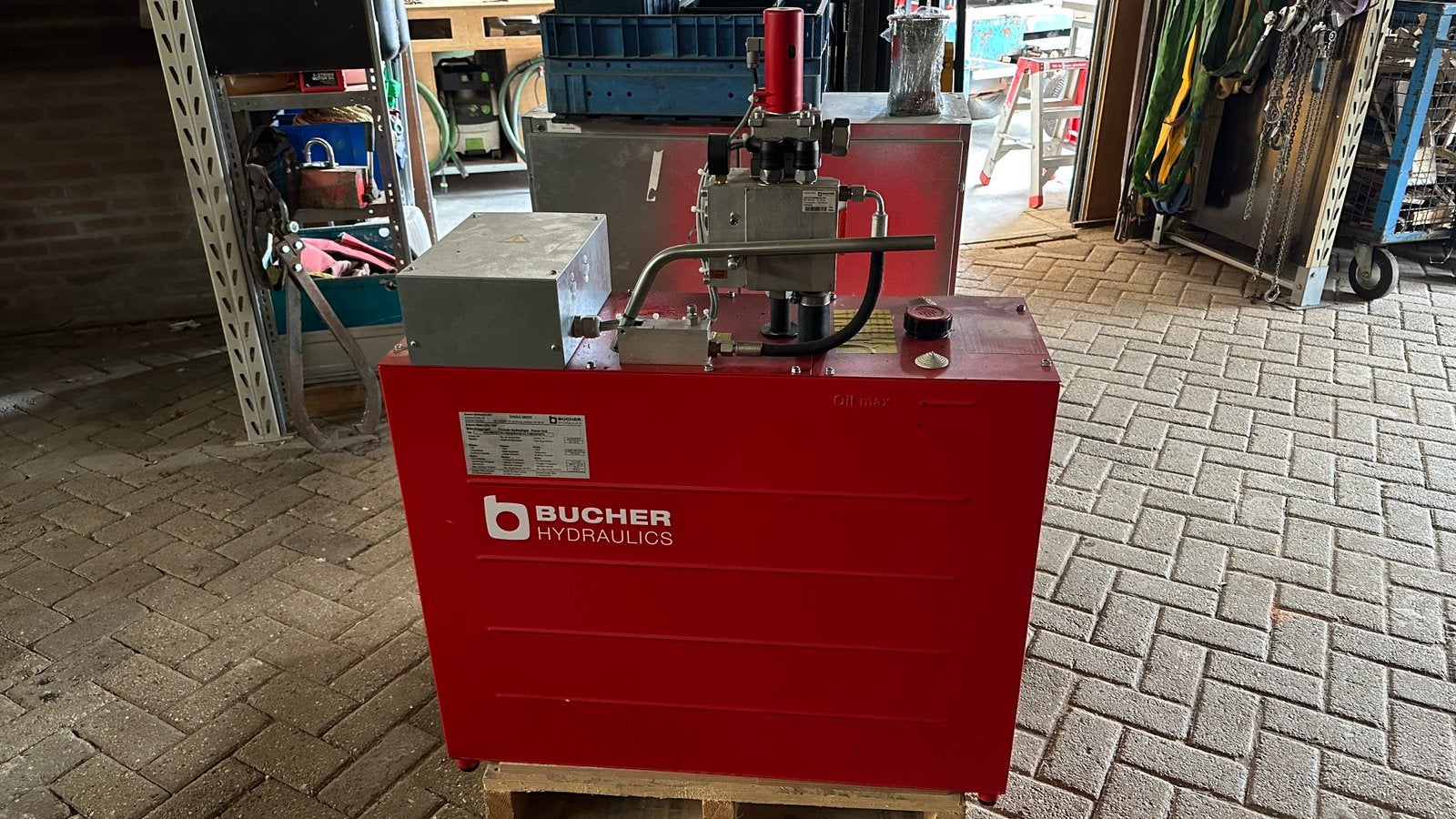 Bucher hydrauliekunit 218liter/min, Ophalen, Zo goed als nieuw