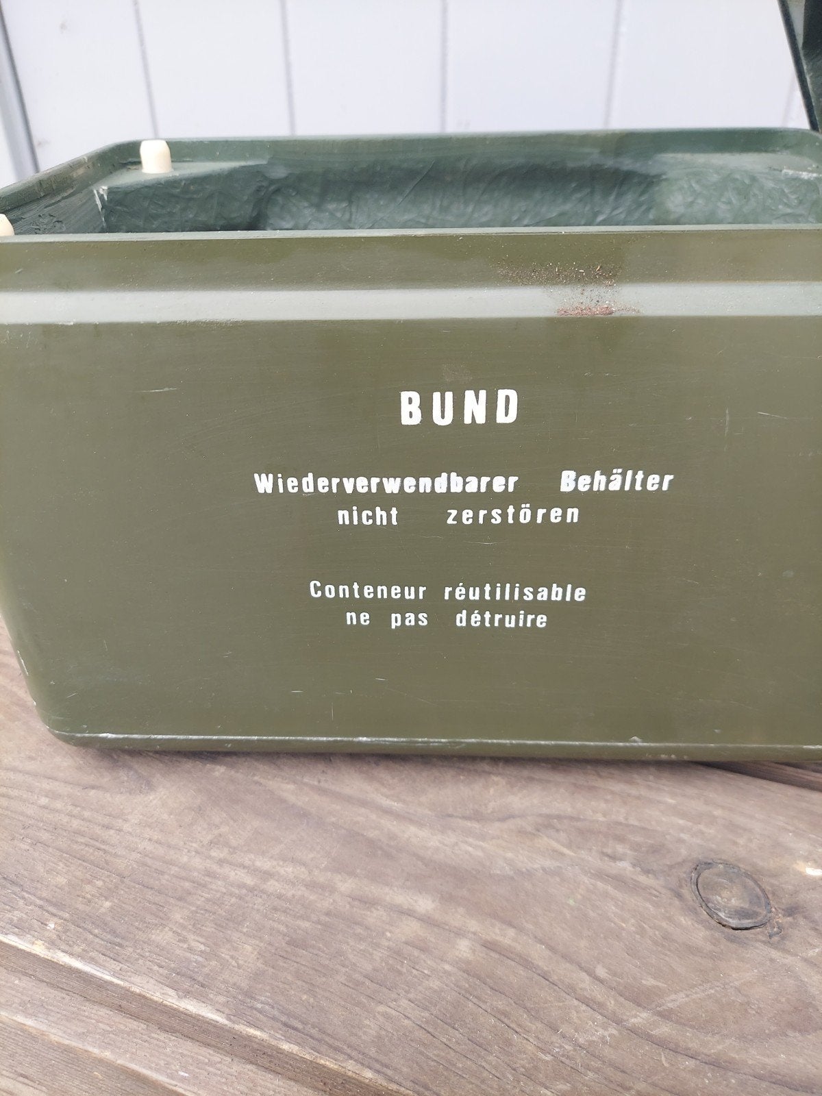 Stalen munitie kistje legerkistje munitiekistje, Ophalen of Verzenden