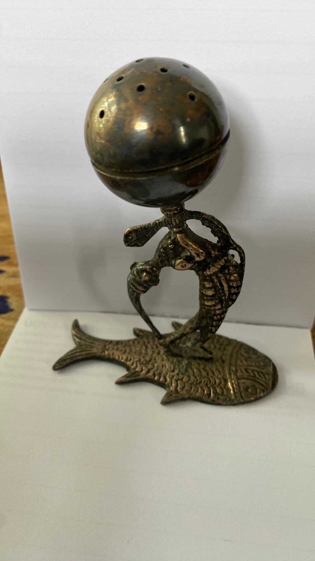 Peper, zout wierook houder danser met slang, Ophalen of Verzenden